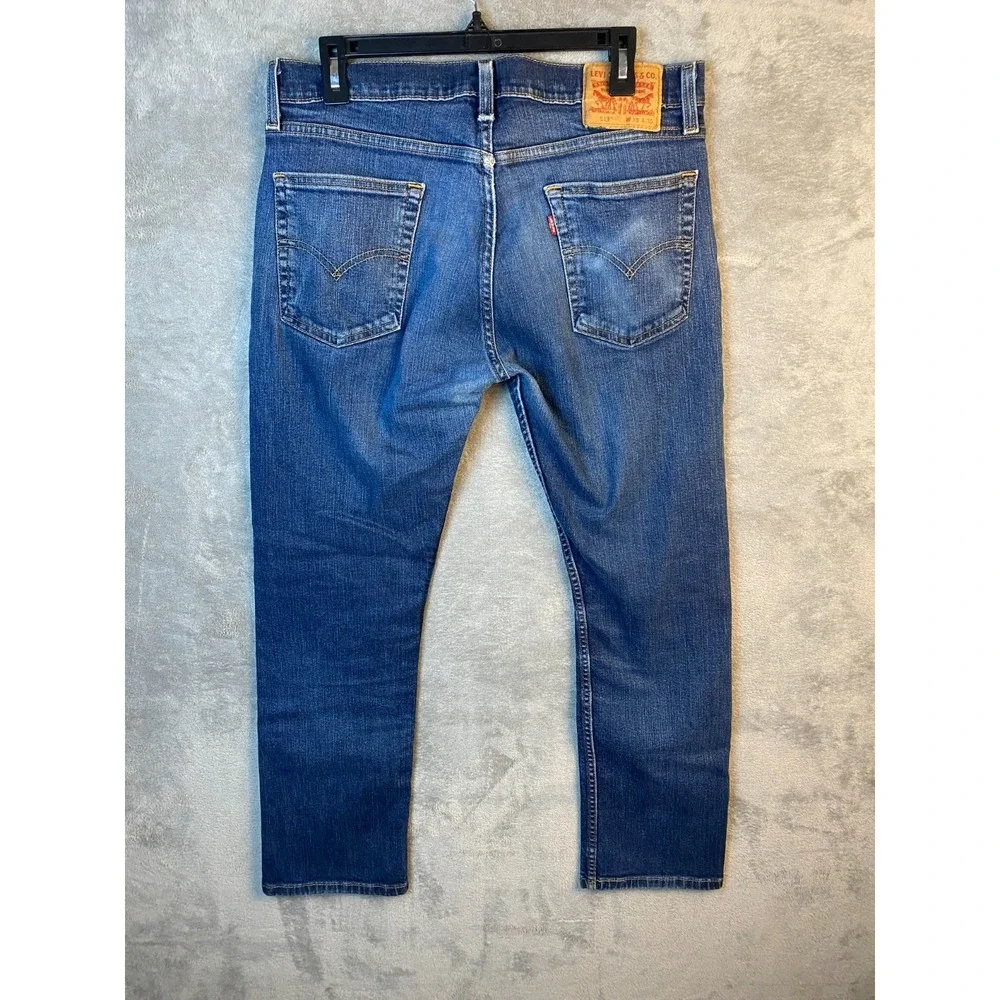 Levi's Men's Jeans 33x30 Blue 513 Slim Straight Stretch Denim